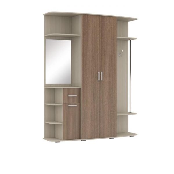 Прихожая Ивушка-17 1700х450х2142 Ясень Шимо светлый/Ясень шимо темный