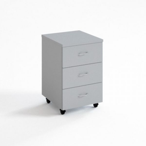 Тумба мобильная ТМ4.5, 425х450х590 мм, белый шагр