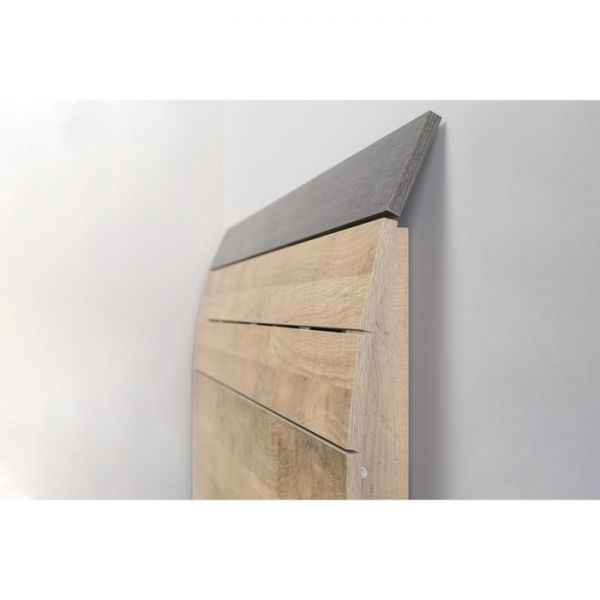 Кровать двуспальная с основанием и ПМ Трувор 11,34, 1652х2222х986, Дуб гранж песочный/Интра   922497