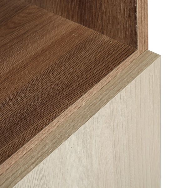 Шкаф для документов с нишей 800х420х1900 Ясень шимо светлый/темный