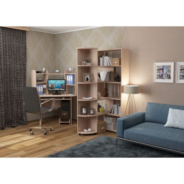 Стеллаж 2 Дуб млечный