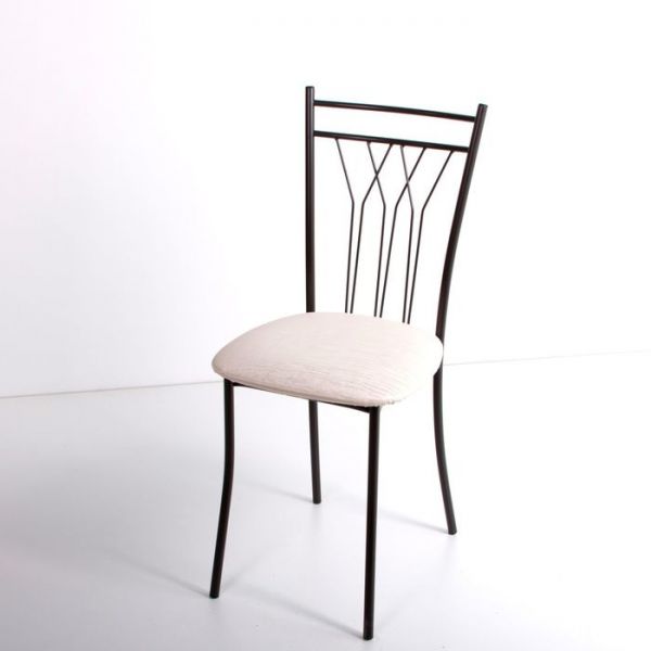 Стул на металлокаркасе Премьер СТ коричневый/бенгал снежный