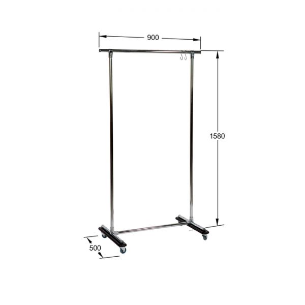 Вешалка гардеробная «Ольстер 900», 900 ? 500 ? 1580 мм, цвет венге