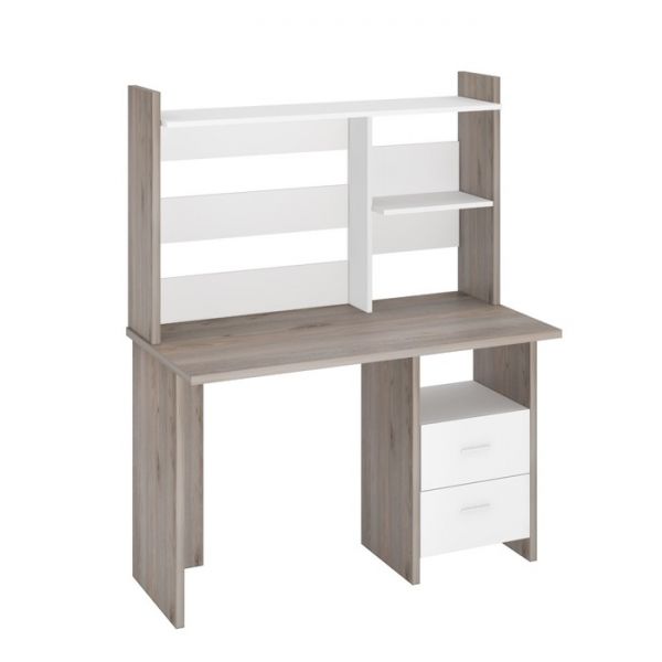 Компьютерный стол, 1200 ? 600 ? 1520 мм, цвет нельсон/белый