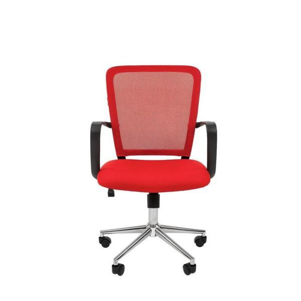 Офисное кресло "Chairman" 698 TW-69 красный хром