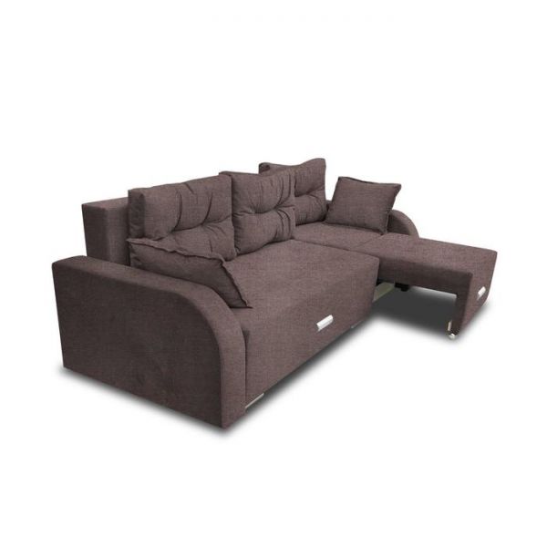 Диван трансформер «Милан», с выдвижным углом, пантограф, рогожка, цвет savana plus beige