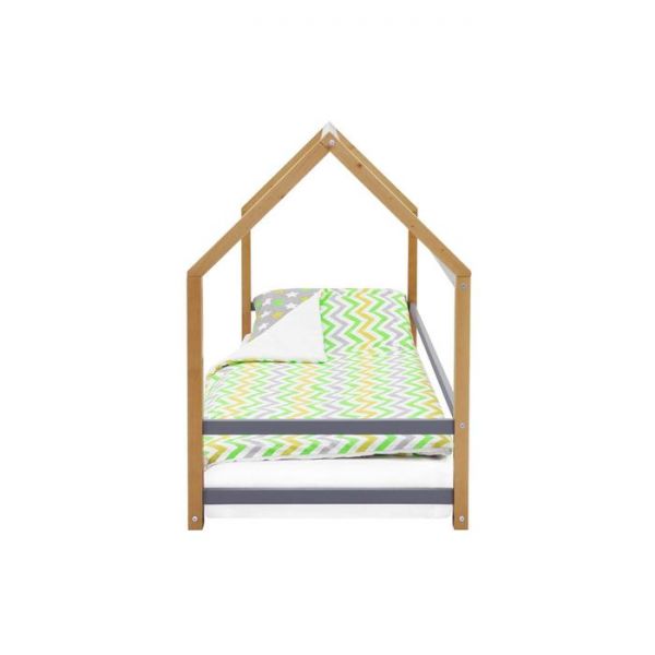 Детская кровать-домик Монтессори Бельмарко Svogen дерево-графит