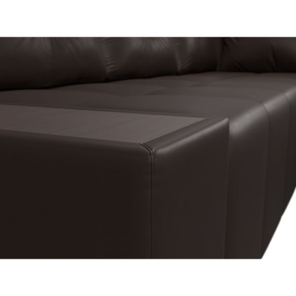 Угловой диван «Амадэус», правый угол, экокожа, цвет бежевый