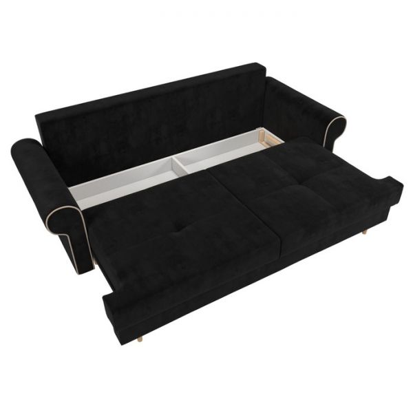 Прямой диван «Сплин», механизм еврокнижка, микровельвет, цвет бежевый