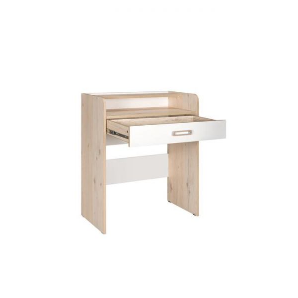 Стол туалетный Веста 12.47, 766х426х916, Гаскон Пайн светлый/Белый шагрень