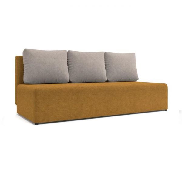 Диван «Алиса 2», еврокнижка, рогожка, цвет savana plus denim / savana plus ivory