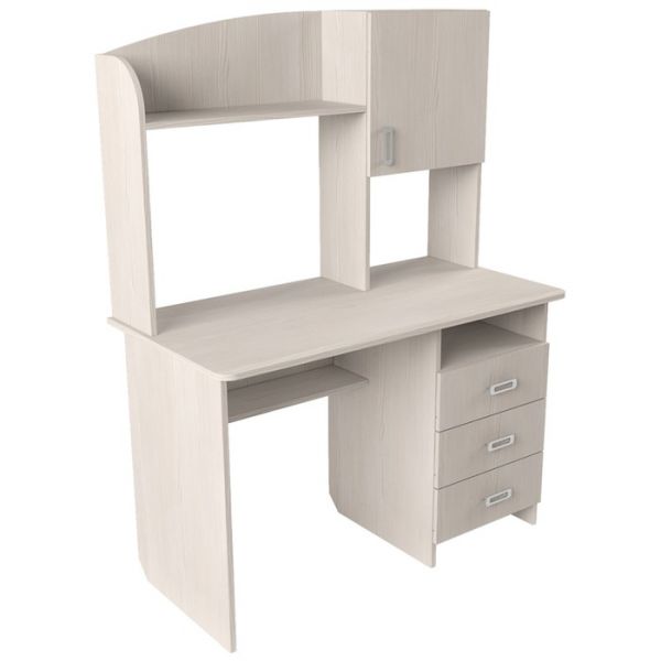 Стол компьютерный Альянс 5, 1200х600х1580, Ясень шимо светлый/Темный