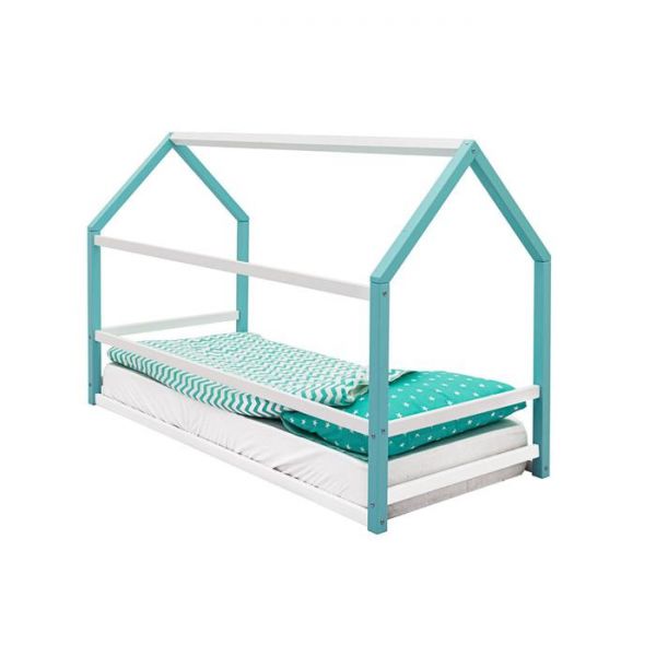 Детская кровать-домик Монтессори Бельмарко Svogen мятно-белый