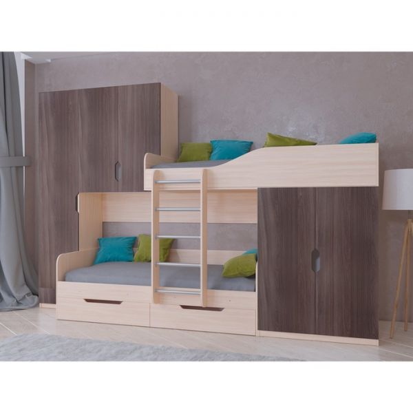 Детский комплекс «Лео», цвет дуб молочный/дуб шамони