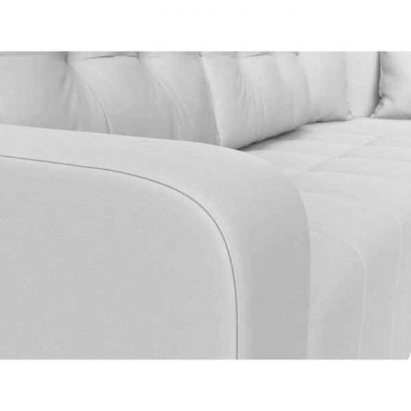 Угловой диван «Кембридж», механизм еврокнижка, экокожа, цвет бежевый