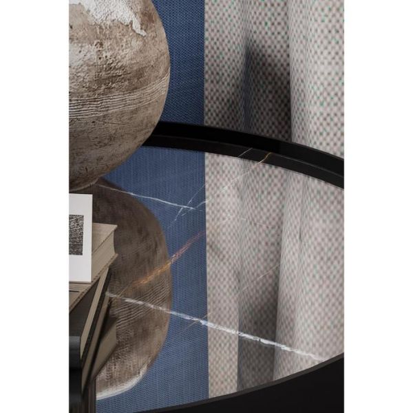 Стол журнальный «Тайлер», 555 ? 555 ? 450 мм, цвет сахара нуар / чёрный матовый