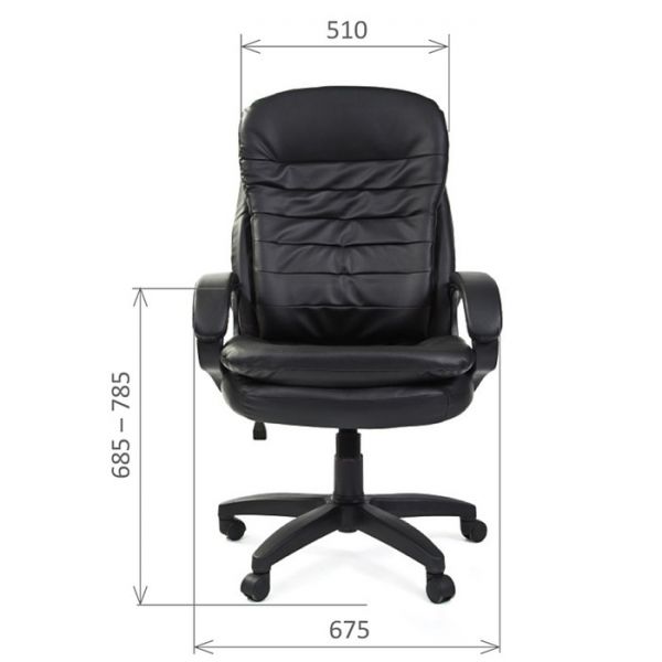 Офисное кресло Chairman 795 LT, экокожа, чёрный