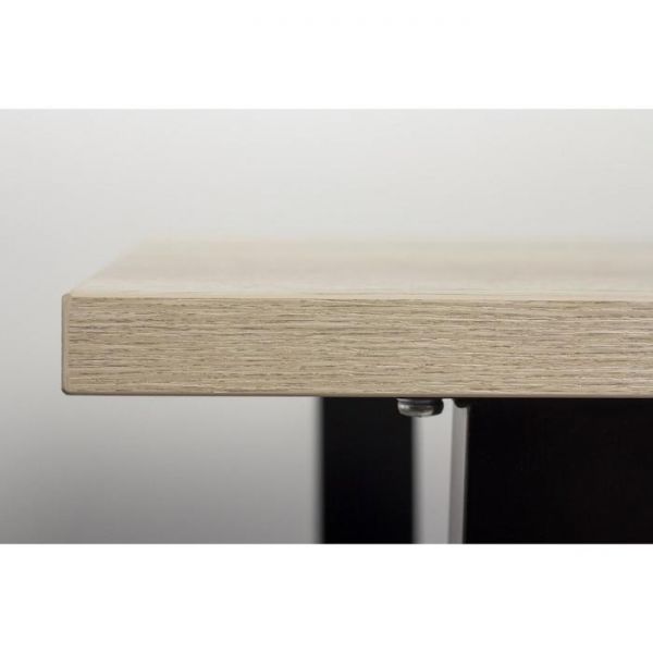 Стол АТЛАНТ-06 1200*800х750 Галифакс белый/Опора АТЛАНТ-Черный матовый