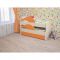 Кровать двухъярусная выкатная Матрешка 800х1600 с ящиком Оранж/млечный дуб