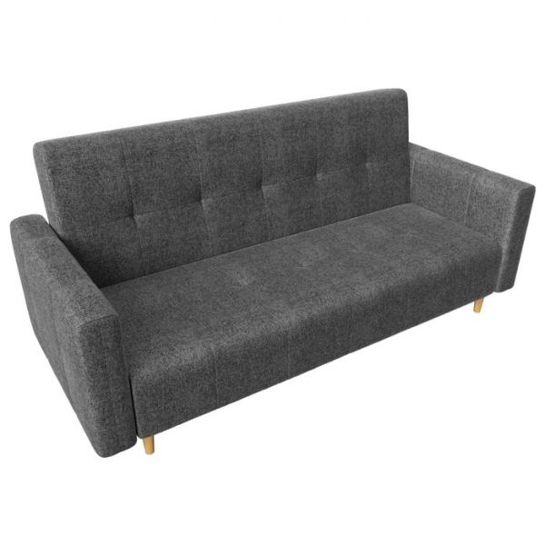 Прямой диван-книжка «Вест», механизм книжка, рогожка, цвет бежевый