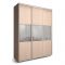 Шкаф-купе Модный Зеркало+ЛДСП Венге светлый/Белый 2100х600х2300