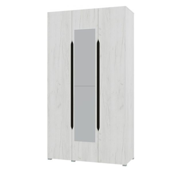 Шкаф 3х ств Вега, 1200х2200х520, Крафт белый/Венге