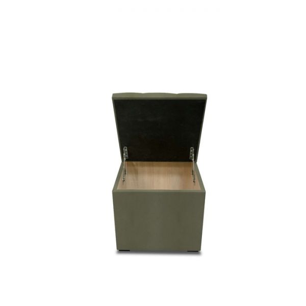 Пуф с крышкой и утяжкой, 400 ? 400 ? 420 мм,  экокожа, цвет marvel berry