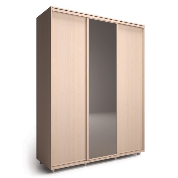 Шкаф-купе Удачный 1 зеркало 2370х600х2300 Венге Темный