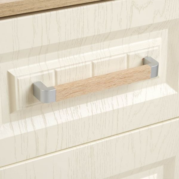 Тумба прикроватная Маркиза 402х378х631 сонома/крем-сатин