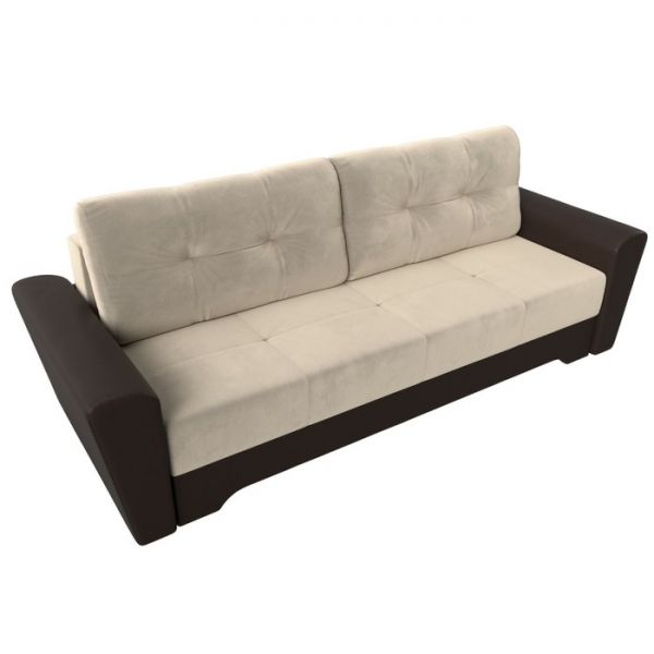 Диван прямой «Амстердам», механизм еврокнижка, рогожка, цвет серый