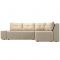 Угловой диван «Амадэус», правый угол, экокожа, цвет бежевый