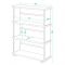 Стеллаж, 800 ? 330 ? 1100 мм, цвет белый жемчуг