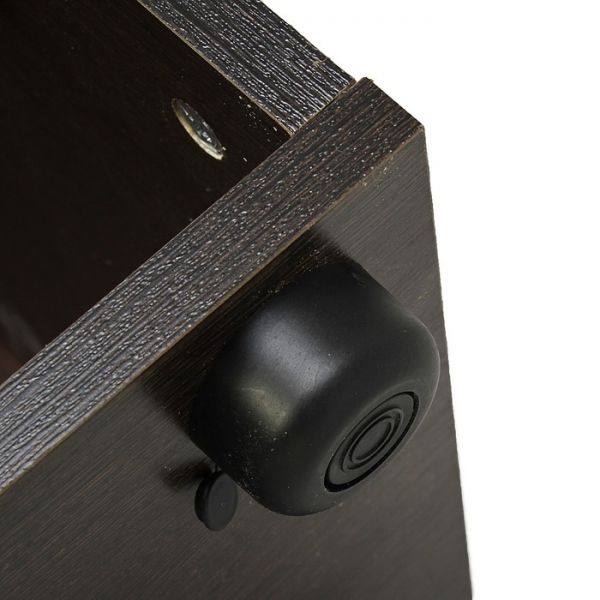 Шкаф для бумаг 798х418х1960 Венге/Дуб молочный, кр. Венге