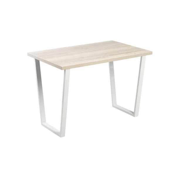 Стол АТЛАНТ-10 1620*950х750 Галифакс белый/Опора АТЛАНТ-Белый глянец