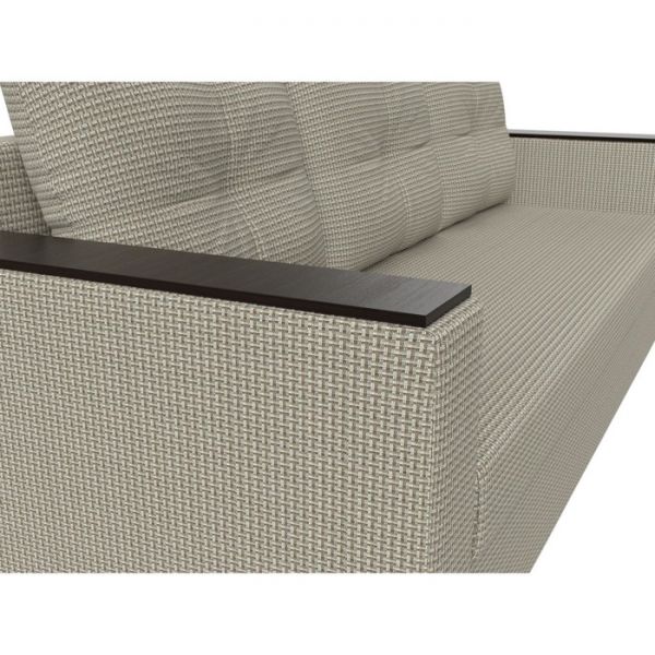 Диван прямой «Атланта лайт», без стола, еврокнижка, рогожка, цвет бежевый