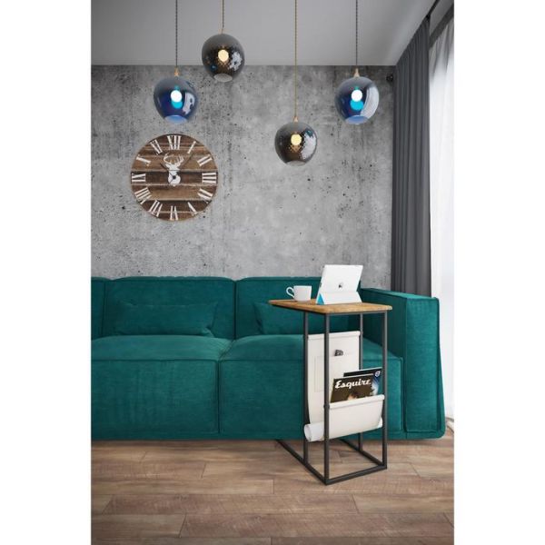 Стол приставной «Бали», 540 ? 350? 700 мм, металл, МДФ, цвет белый