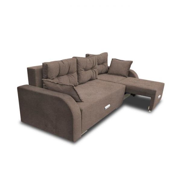 Диван трансформер «Милан», с выдвижным углом, пантограф, рогожка, цвет savana plus beige