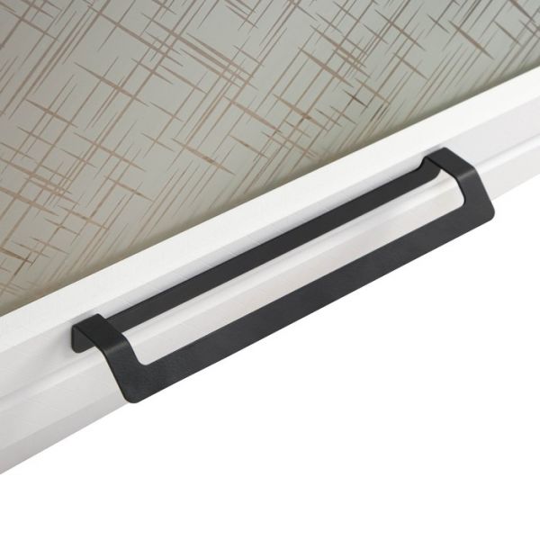 Шкаф-ветрина навесной Квадро 800х310х360 Дуб сонома/Нубук Милк