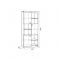 Стеллаж Энерджи, 800х420х1895, Дуб сонома/Белый