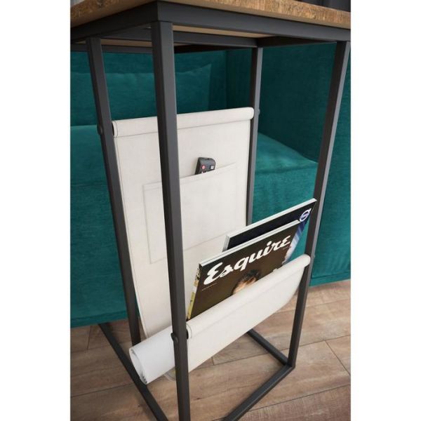 Стол приставной «Бали», 540 ? 350? 700 мм, металл, МДФ, цвет белый