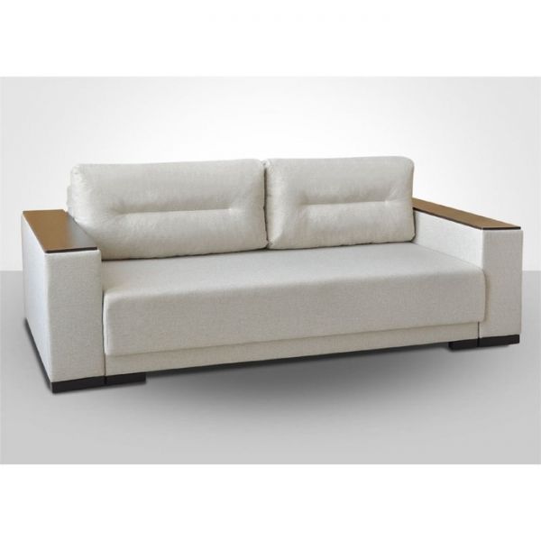 Диван "Koмбо-4" ПБ ткань Рогожка В9/Арена какао/ясень шимо темный