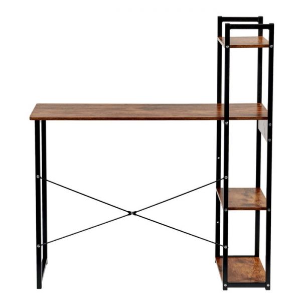 Стол письменный с полками Frame, 1000 ? 450 ? 1100 см, цвет дерево лофт / чёрный