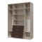 Шкаф  4-х дверный  с ящиками РУМБА Дуб Сонома/Венге