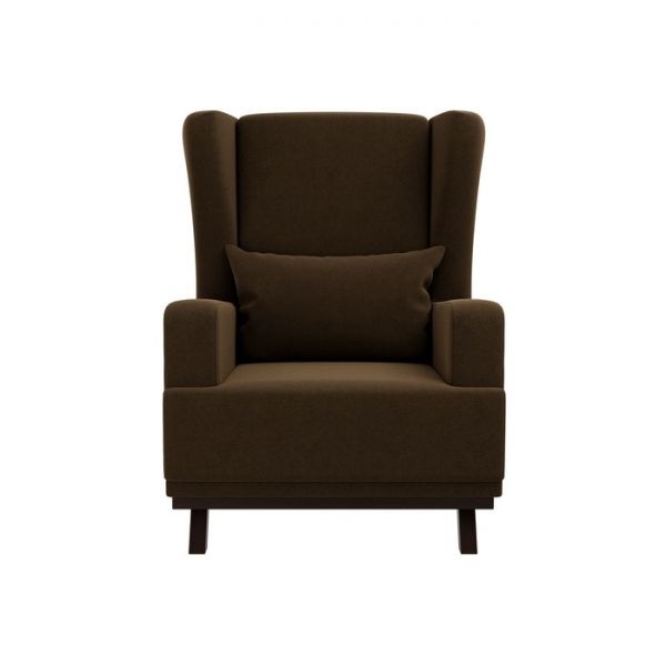 Кресло «Джон», микровельвет, цвет коричневый