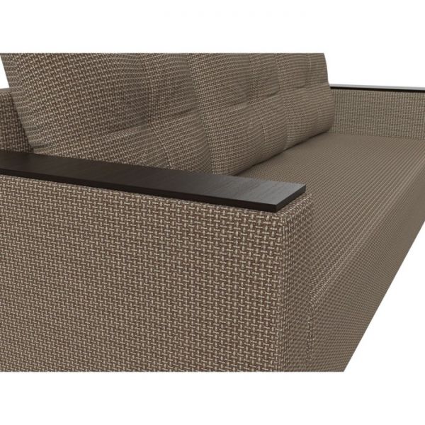 Диван прямой «Атланта лайт», без стола, еврокнижка, рогожка, цвет бежевый