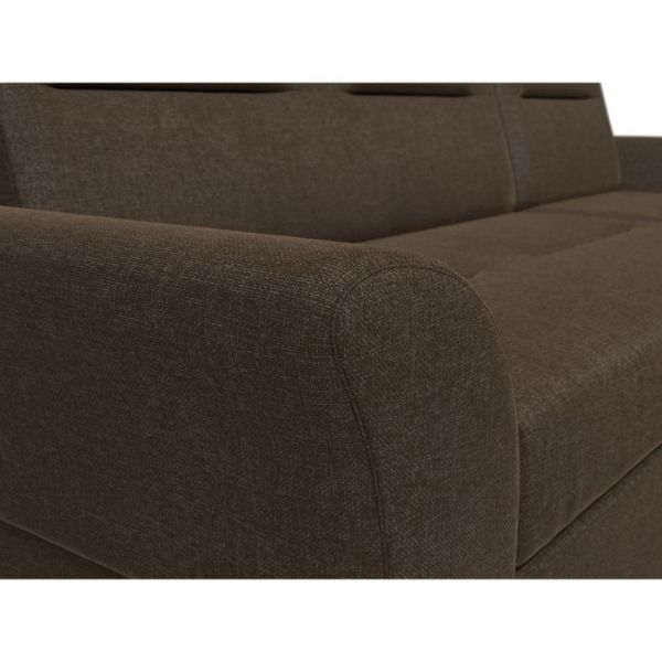 Угловой диван «Клайд», механизм дельфин, рогожка, цвет бежевый