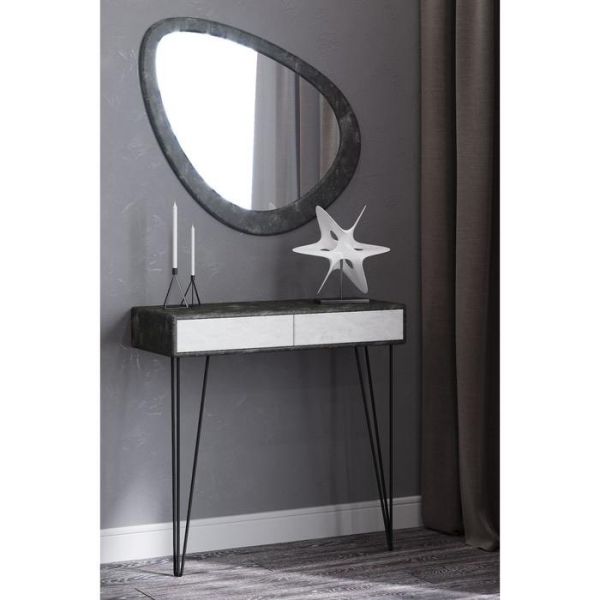 Стол-консоль «Телфорд», 900 ? 350 ? 875 мм, цвет дуб американский / графит