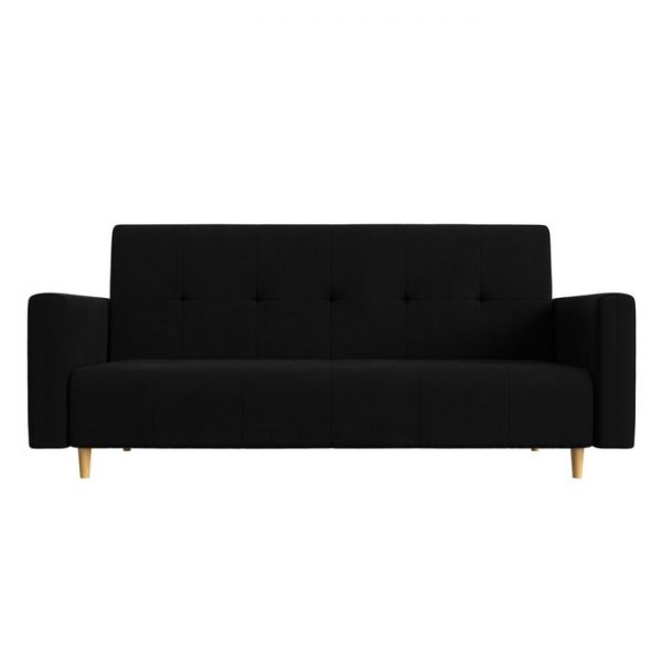 Прямой диван-книжка «Вест», механизм книжка, микровельвет, цвет бежевый