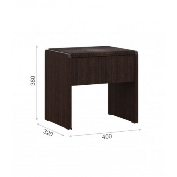 Пуф «Токио», 400 ? 320 ? 380 мм, цвет венге
