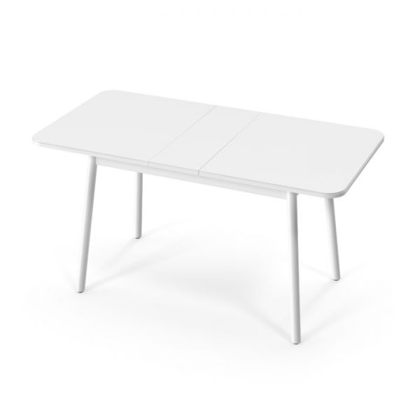 Стол раздвижной SUPER, 1150 (1450) ? 700 ? 720 мм, цвет матовый бежевый / ножки B1 бежевые